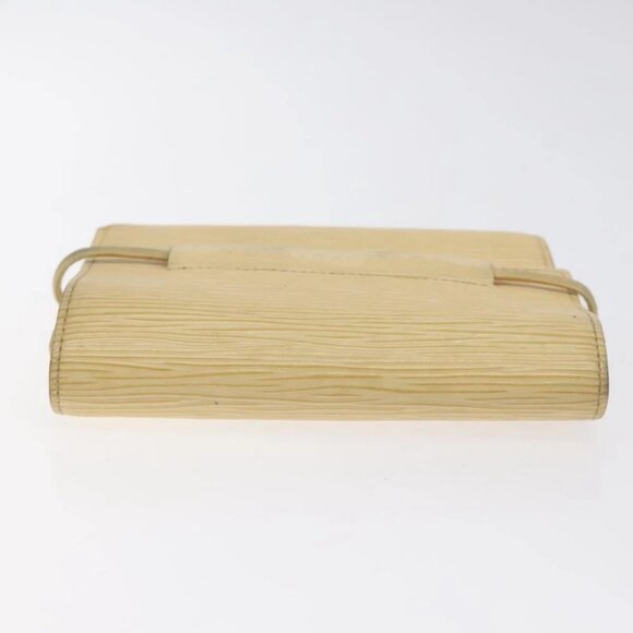 LOUIS VUITTON Epi Porte Monnaie Elastic Wallet Vanilla M6366A LV Auth 130577 - Picture 13 of 16